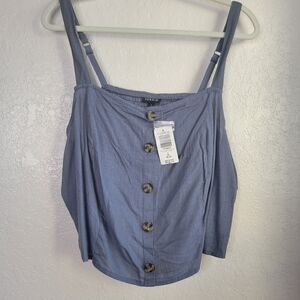 Torrid Linen Button Cami